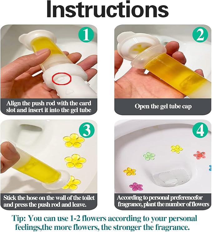 Fresh Bloom Toilet Cleaning Gel Stamp Buy 1 Get Free