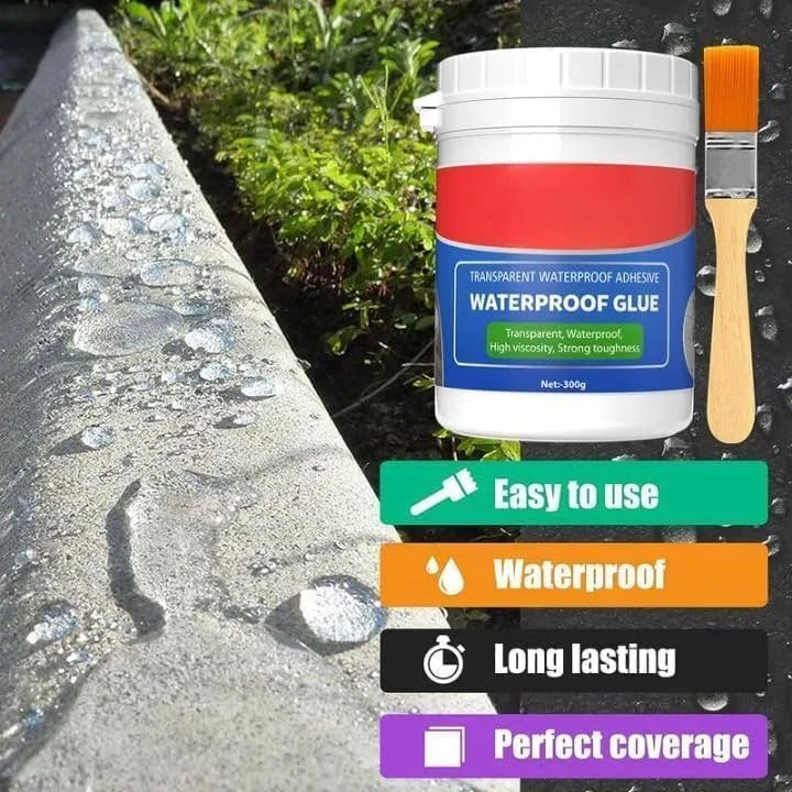 Waterproof Adhesive Glue, 300gm, with Brush