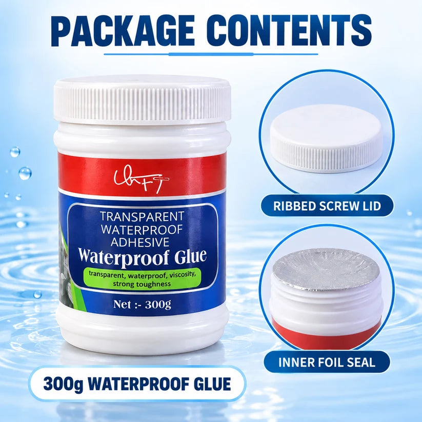 Waterproof Adhesive Glue, 300gm, with Brush
