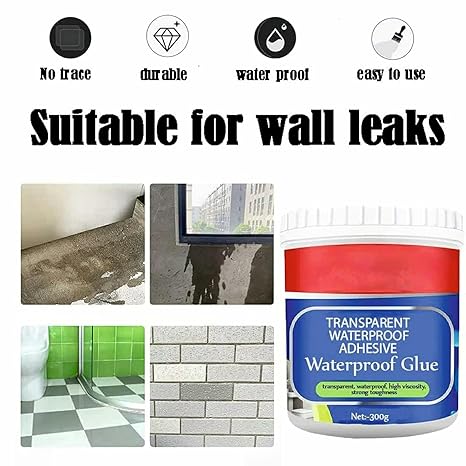 Waterproof Adhesive Glue, 300gm, with Brush