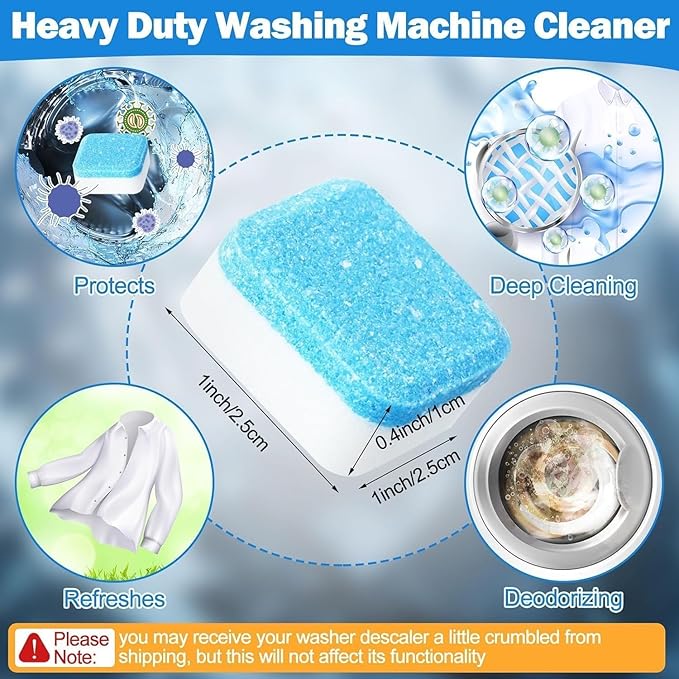 Washing Machine Deep Cleaning Tablets (Pack of 12)