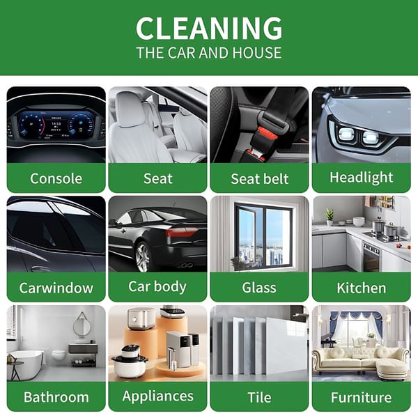 Quirky Multipurpose Foam Cleaner Spray for Upholstery, Carpets, Car Interiors, Kitchen Surfaces and Household Cleaning