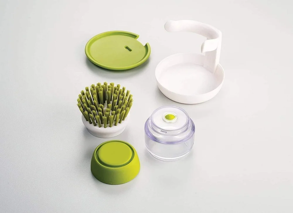 Premium Cleaning Brush with Storage Stand – Multipurpose Kitchen & Bathroom Cleaner