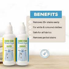 All in One Fabric Stain Remover Liquid – Powerful Instant Stain Cleaner for Clothes