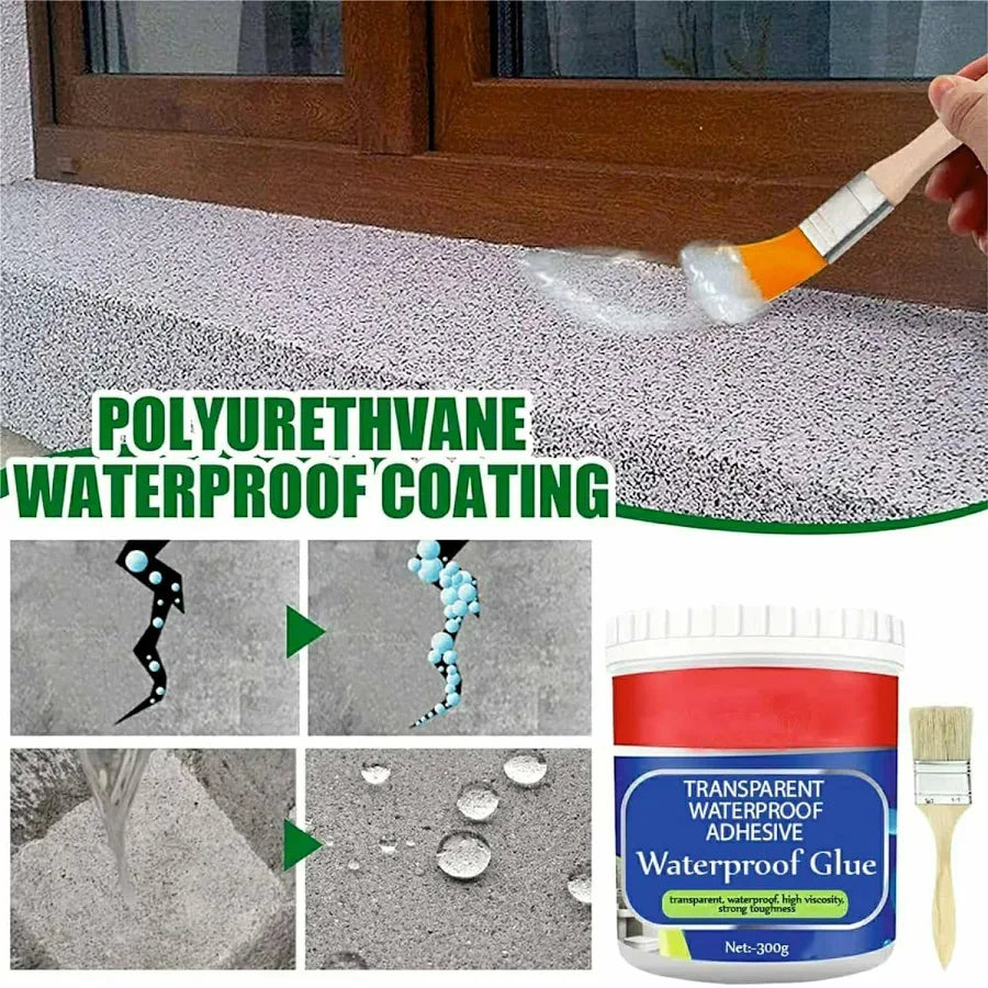 Waterproof Adhesive Glue, 300gm, with Brush
